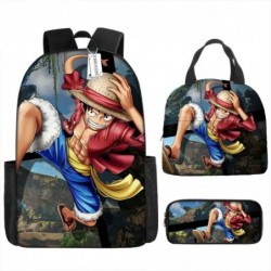 Size is onesize One Piece backpack travel lunch bag cool canvas pencil case