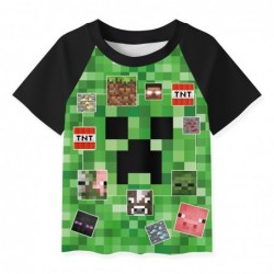 Size is 2T-3T(100cm) kids Minecraft Slime Pajamas Short Sleeve two-piece Pajamas