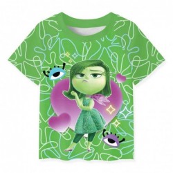 Size is 2T-3T(100cm) for Girls' Inside Out 2 disgust green two-piece Pajamas Short Sleeve Pajamas