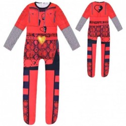 Size is 3T-4T(110cm) For girls Descendants red Costumes Jumpsuit Halloween with glove