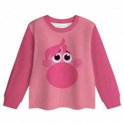 Size is 2T-3T(100cm) Embarrassment Inside Out 2 Pajamas Long Sleeve For girls two-piece pink Pajamas