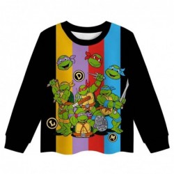 Size is 2T-3T(100cm) Tales of the Teenage Mutant Ninja Turtles Pajamas Long Sleeve For girls 2-piece