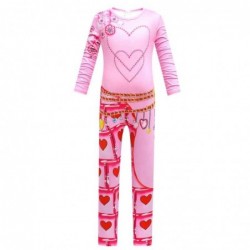 Size is 4T-5T(110cm) Girls' Descendants 4 pink Costumes Jumpsuit Halloween For kids with glove