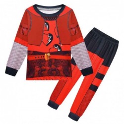 Size is 2T-3T(100cm) Girls' Descendants 4 red Long Sleeve 2-piece Pajamas Costumes