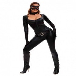 Size is S Dark night adult catwoman costume masked sexy hot girl Black