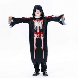 Size is S(5-7T) For kids horror Bloody skull Costumes Halloween 8 years old