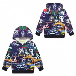 Size is 3T-4T(110cm) boys Zoonomaly Monster Long Sleeve 1-piece Hoodie For kids Sweatshirts