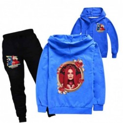 Size is 3T-4T(110cm) Descendants 4 Zipper Front Hoodies sets black pants For kids 8 year old