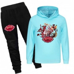 Size is 3T-4T(110cm) Hazbin Hotel 2-piece Hoodies sets For kids Sweatshirts black pants 7 year old