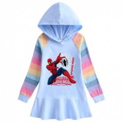 Size is 1T-2T(90cm) anime hoodies under 500 Spider-Man Rainbow Princess dress