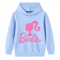 Size is 1T-2T(90cm) hoodies for teens Barbie coat long sleeve thick cotton cartoon