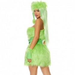 Size is S Cosplay The Grinch SEXY dress Costume Halloween For Women with cap