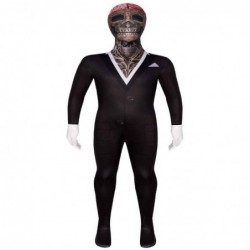 Size is Adult S Dad and I Scary Suit skeleton Costumes Halloween Jumpsuit