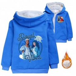 Size is 3T-4T(110cm) Descendants 4 Winter coat Girls' fleece lined Zipper Front Hoodies 10 years old