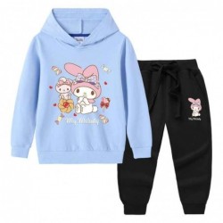 Size is 1T-2T(90cm) hoodies kids girls My Melody Two-piece pants for students