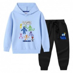 Size is 1T-2T(90cm) hoodies kids boys Rainbow friends Long pants with long sleeves