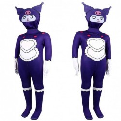 Size is Adult S Teenager' Melody Kuromi purple Costumes Halloween Jumpsuit