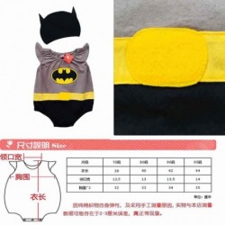 Size is 80cm baby halloween costumes 0-3 months Boys Batman Hooded Rompers