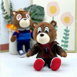 Size is onesize Kanye teddy bear Stuffed Plush For kids Plush toys gift Brown coat