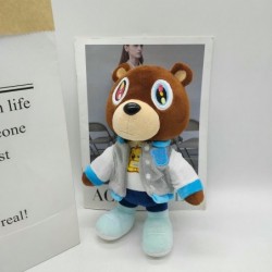 Size is onesize Kanye teddy bear Stuffed Plush For kids Plush toys gift Grey coat