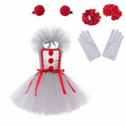 Size is S 2T-3T(100cm) Girls' Harley Quinn gray tutu Costumes Halloween birthday dress with Hair band