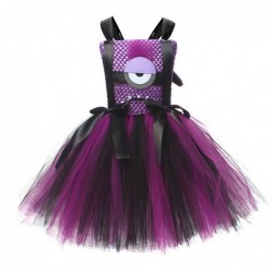 Size is S 2T-3T(100cm) Girls' Minions tutu Costumes Halloween birthday dress with Hair band