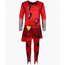 Size is 3T-4T(110cm) Teenager' girls Descendants 4 red Costumes Halloween Jumpsuit with mask