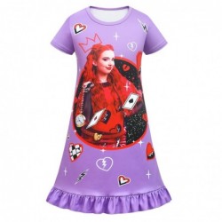 Size is 2T-3T(100cm) Toddler Girls' Descendants 4 Short Sleeves nightdress