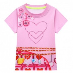 Size is 3T-4T(110cm) Girls'Descendants 4 pink Short Sleeves T-shirt Summer Outfits