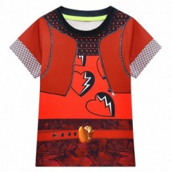 Size is 3T-4T(110cm) Girls'Descendants 4 red Short Sleeves T-shirt Summer Outfits