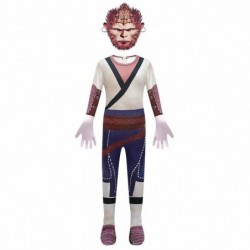 Size is 3T-4T(110cm) teenager' Black Myth Wukong Jumpsuit Halloween Costumes with bag