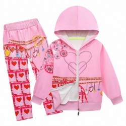 Size is 3T-4T(110cm) Descendants 4 pink Costumes For girls 2-piece Hoodies sets Halloween