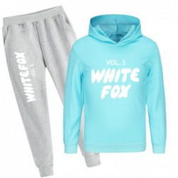 Size is 2T-3T(100cm) vol 3 white fox 2-piece Hoodies sets gary pants For kids 7 year old