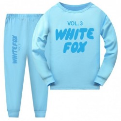 Size is 2T-3T(100cm) kids vol 3 white fox black Pajamas Long Sleeve 2-piece Costumes