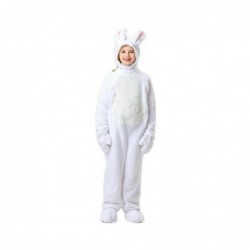 Size is 5T-6T(120cm) Kids Rabbit plush Jumpsuit Costumes Halloween grey white