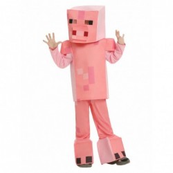 Size is 3T-4T(110cm) kids' Minecraft pink pig Jumpsuit Costumes Halloween