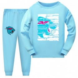 Size is 2T-3T(100cm) MR BEAST Long Sleeve 2-piece Pajamas for KIDS Costumes