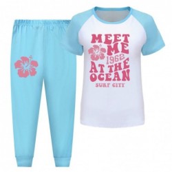 Size is 2T-3T(100cm) girls meet me Short Sleeve Pajamas 2-piece summer Costumes