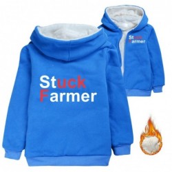 Size is 3T-4T(110cm) Girls' Winter coat stuck farmer fleece lined Zipper Front Hoodies