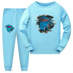 Size is 2T-3T(100cm) KIDS MR BEAST Long Sleeve 2-piece Pajamas Costumes