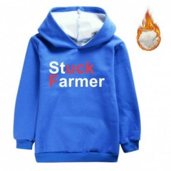 Size is 3T-4T(110cm) For kids stuck farmer 1-piece Hoodies 8 year old