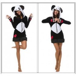 Size is Free size Adult sexy Woman downy panda dress Costumes Halloween