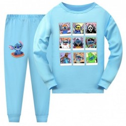 Size is 2t-3t(100cm) For kids Hallowmas stitch Pajamas Long Sleeve 2-piece