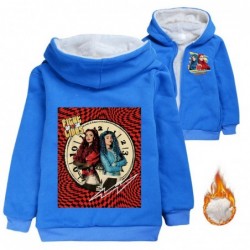 Size is 3t-4t(110cm) Girls' Descendants 4 Winter coat fleece lined Zipper Front Hoodies