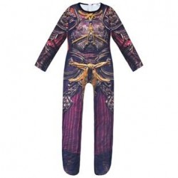 Size is 5t-6t(120cm) teenager' game Wukong blue Jumpsuit Halloween Costumes with mask