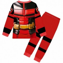 Size is 3t-4t(110cm) Deadpool Pajamas red long Sleeve 2-piece For boys 8-10T