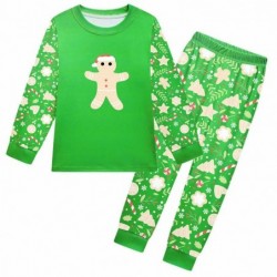 Size is 3t-4t(110cm) Christmas Cookie Man Pajamas long Sleeve 2-piece For girls 8-10T