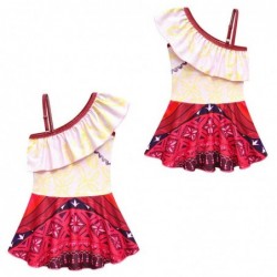 Size is 2t-3t(100cm) Moana 2 Moana Swimsuit girls 1 Piece Ruffle One Shoulder