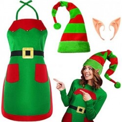 Size is One size Adult Woman Christmas apron Santa hat Christmas stocking