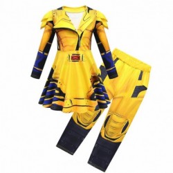 Size is 2t-3t(100cm) kids' Wolverine yellow long Sleeve dress Costumes Halloween